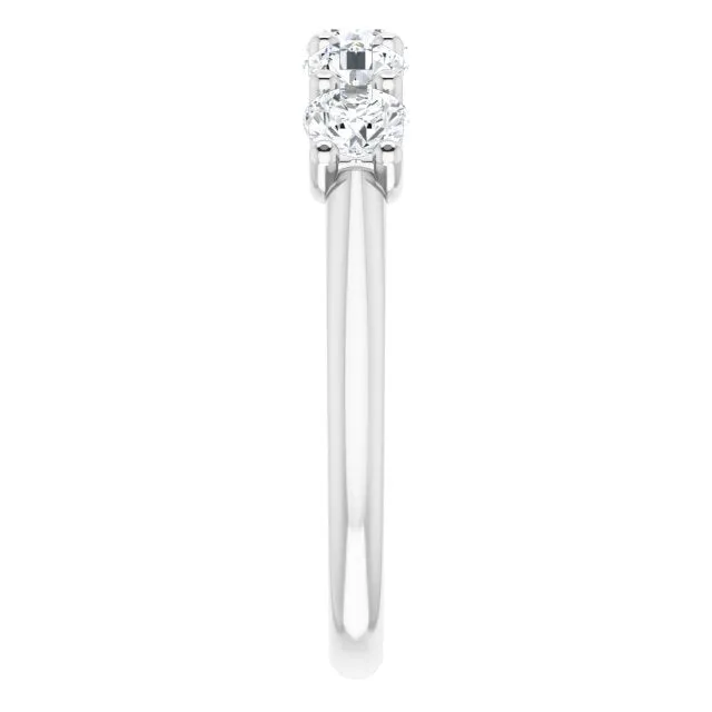 1.00 ct. Round Cut Diamond Wedding Band 5 Stone Anniversary Ring