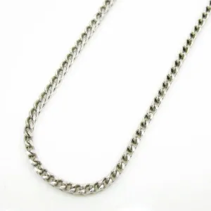 10K White Gold Diamond Cut Solid Franco Chain 1.1mm