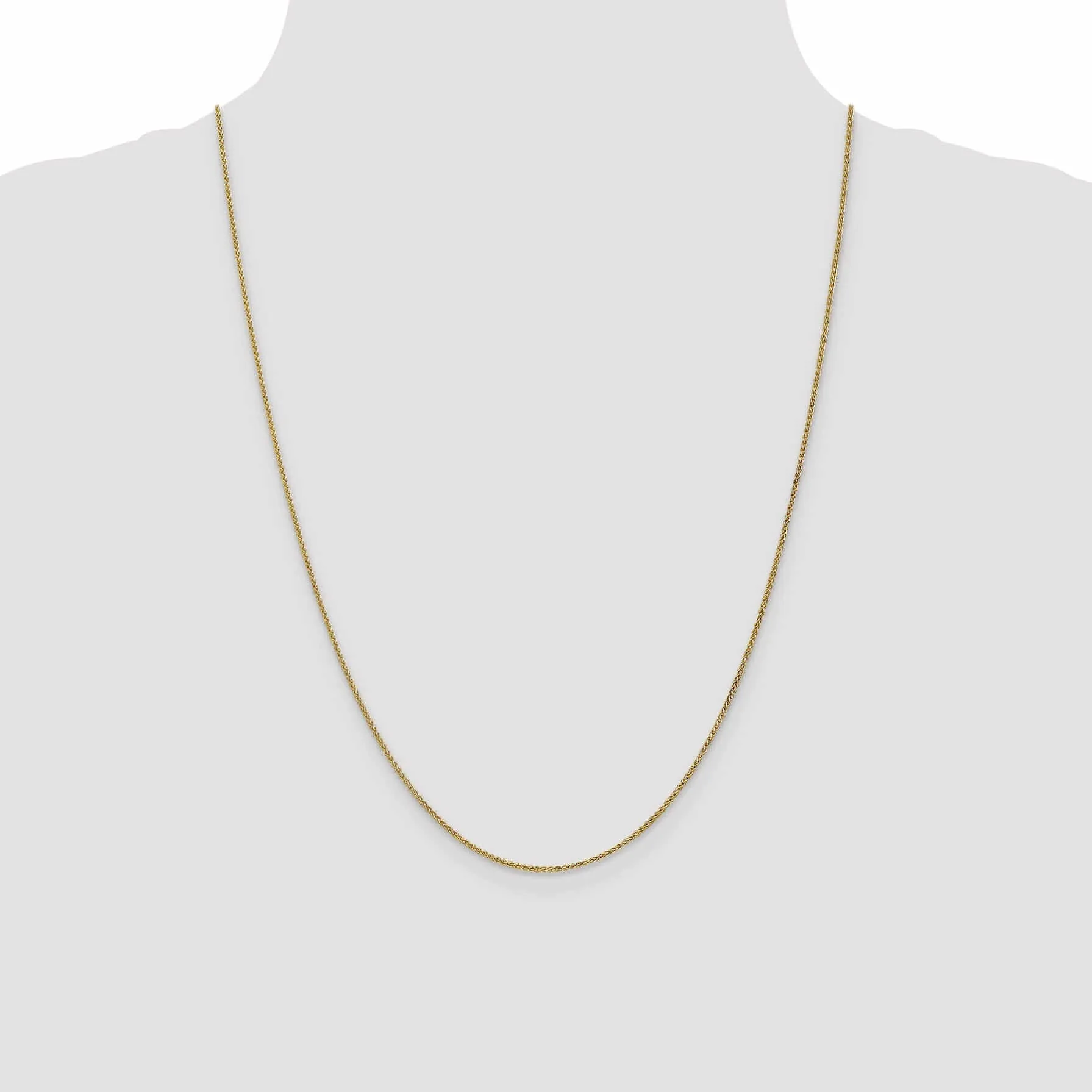 10k Yellow Gold 1.2mm Wheat Chain