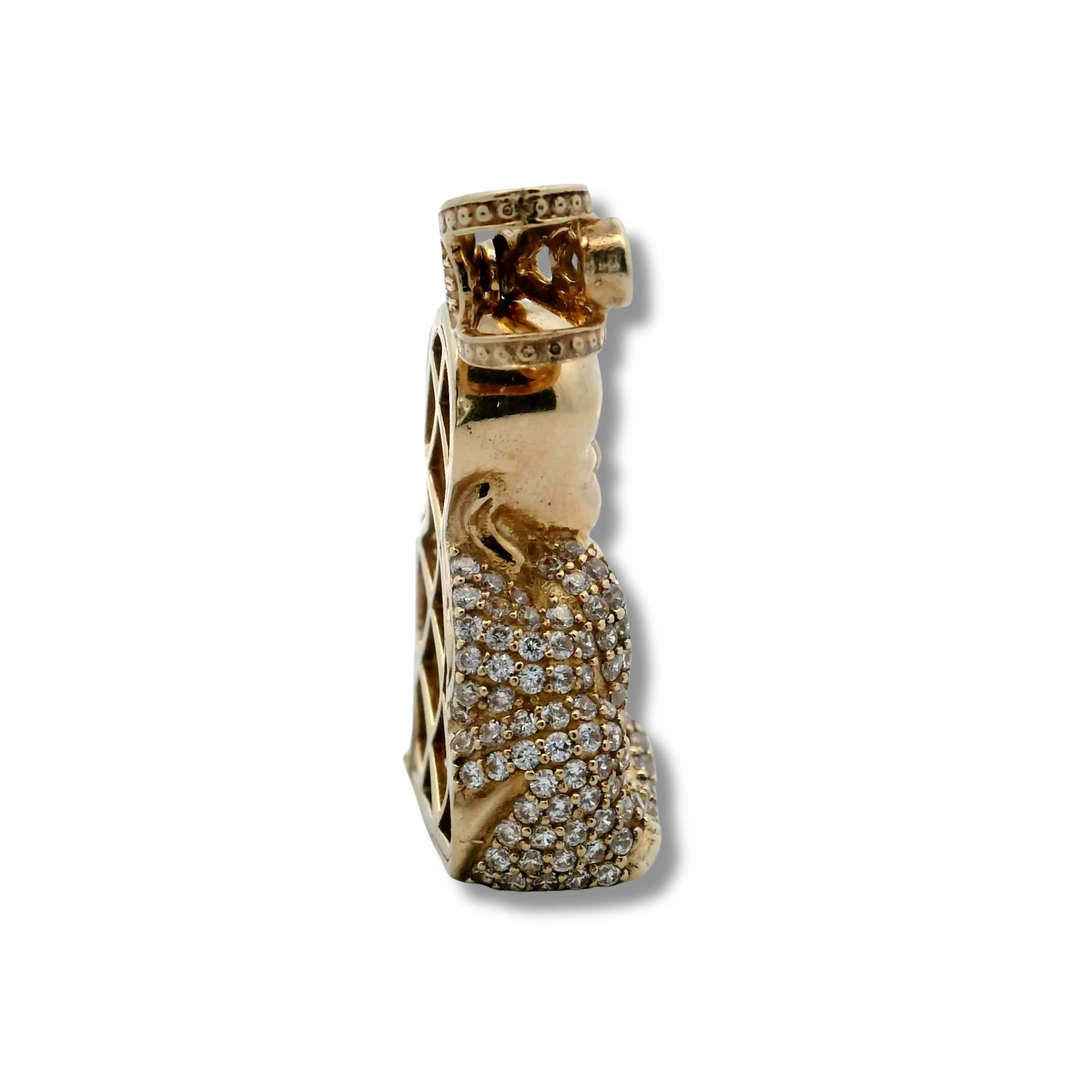 10K Yellow Gold Sitting Buddha Pendant