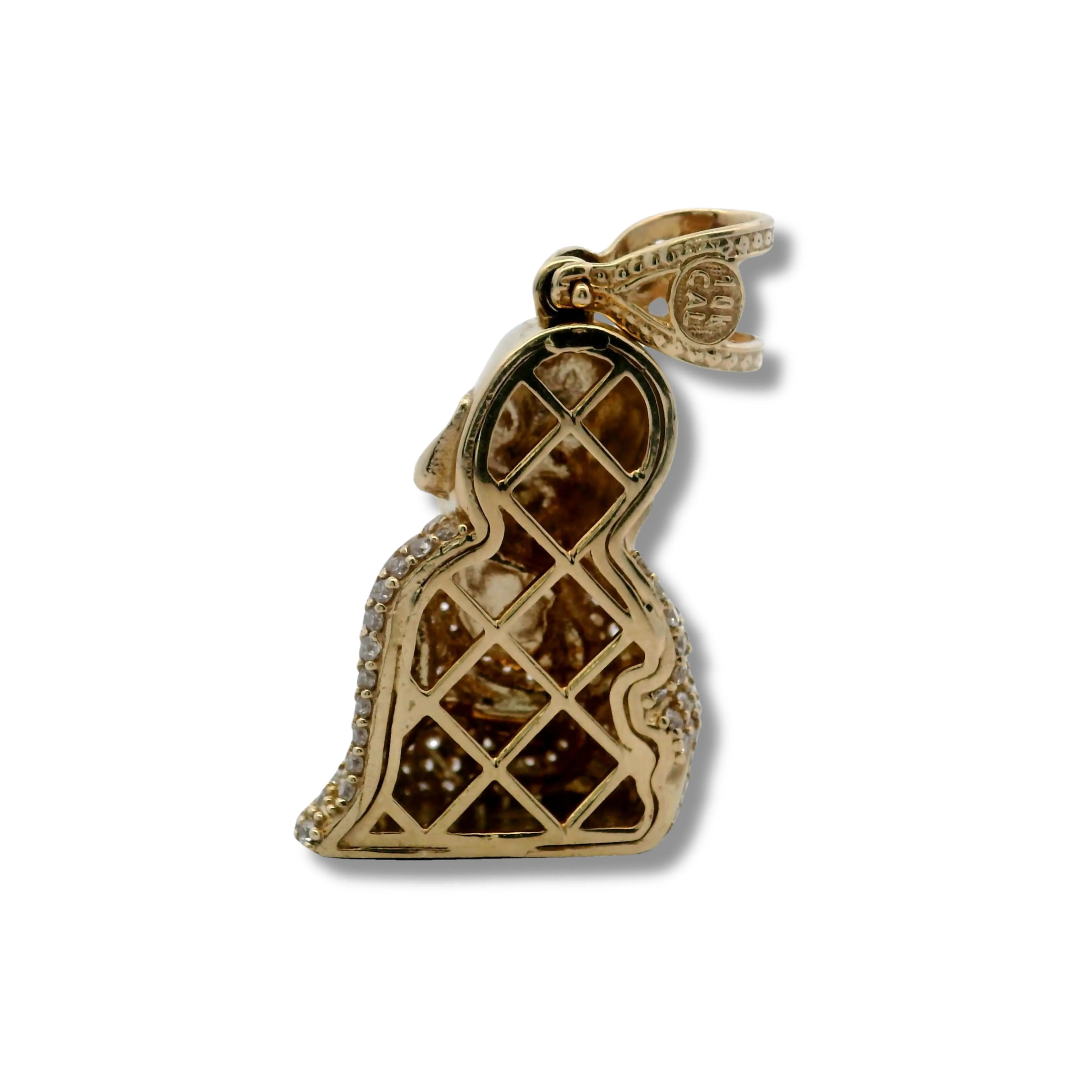 10K Yellow Gold Sitting Buddha Pendant