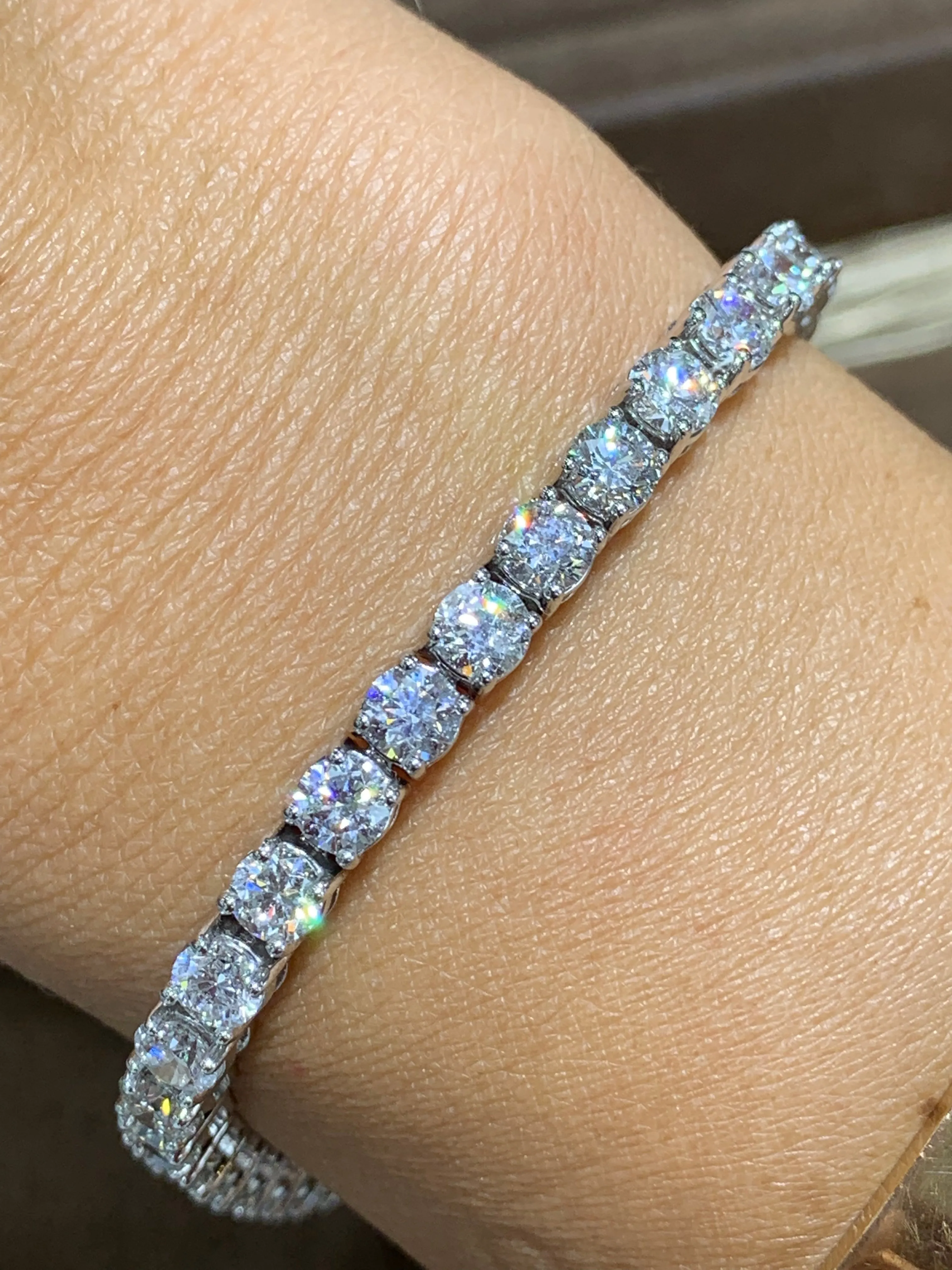 12.18ct t.w. Diamond Tennis Line Riviera Bracelet