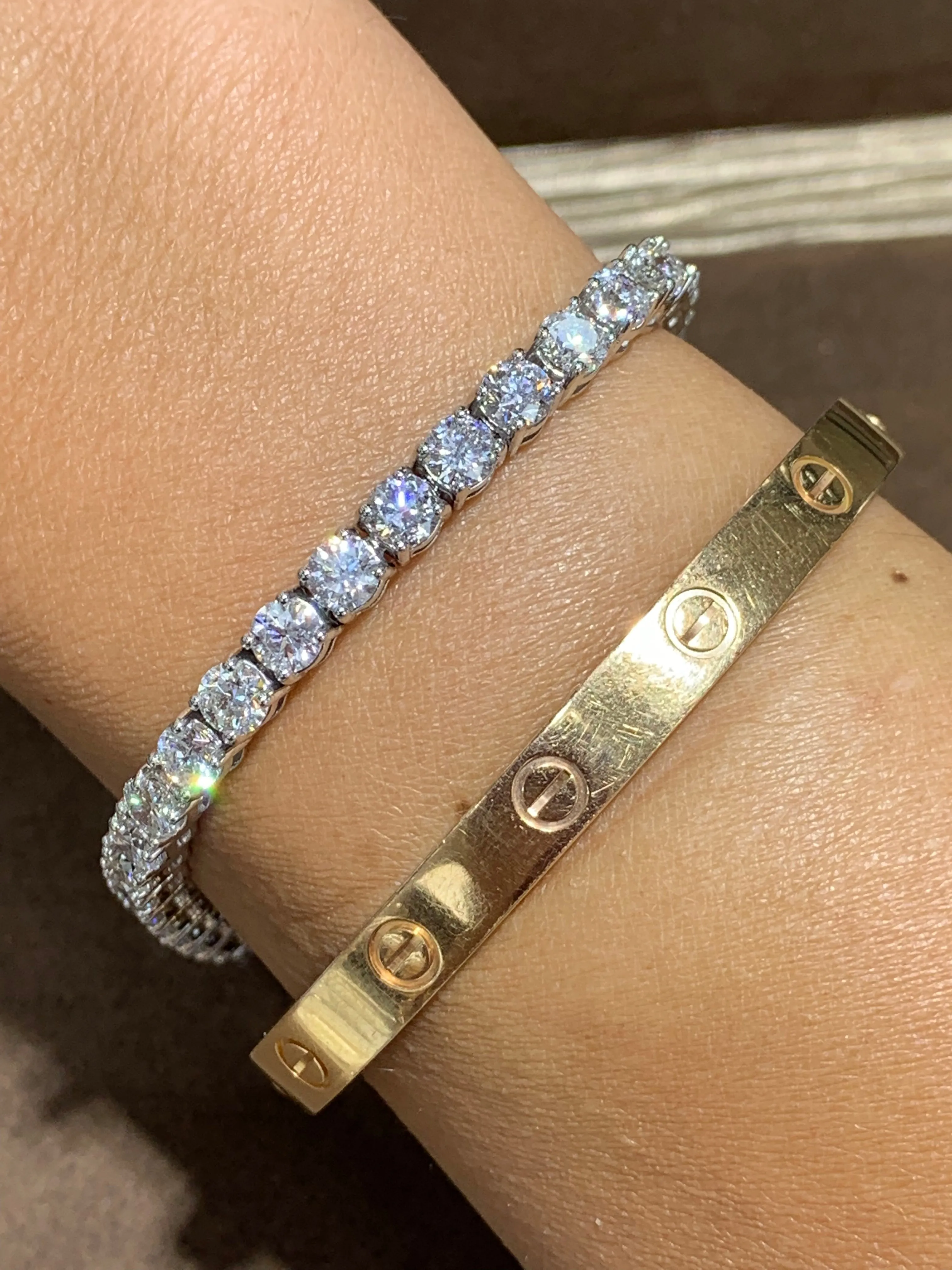 12.18ct t.w. Diamond Tennis Line Riviera Bracelet
