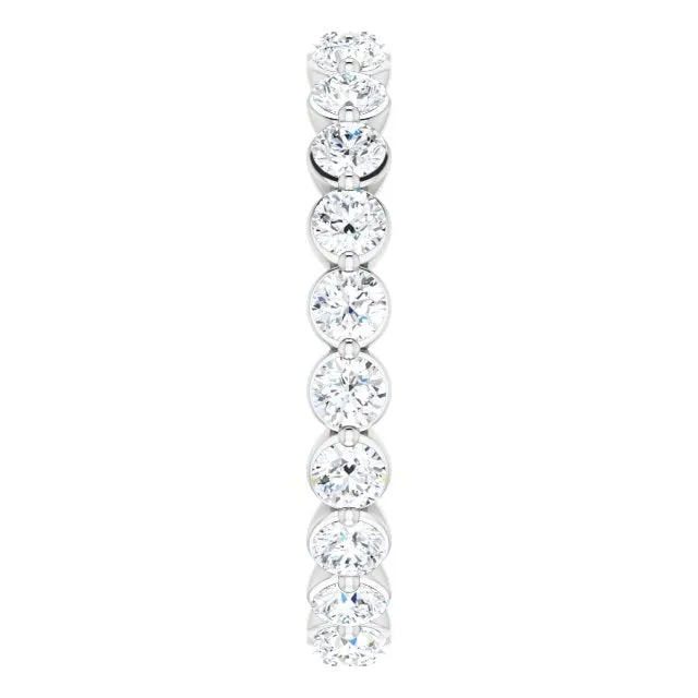 1.32 ct. Round Diamond Eternity Band Delicate Diamond Ring