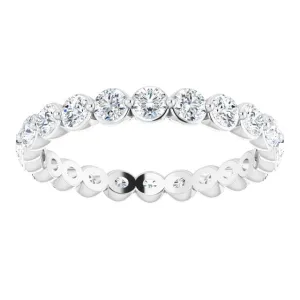 1.32 ct. Round Diamond Eternity Band Delicate Diamond Ring