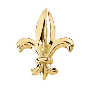 14k Yellow Gold Fleur-de-lis Brooch