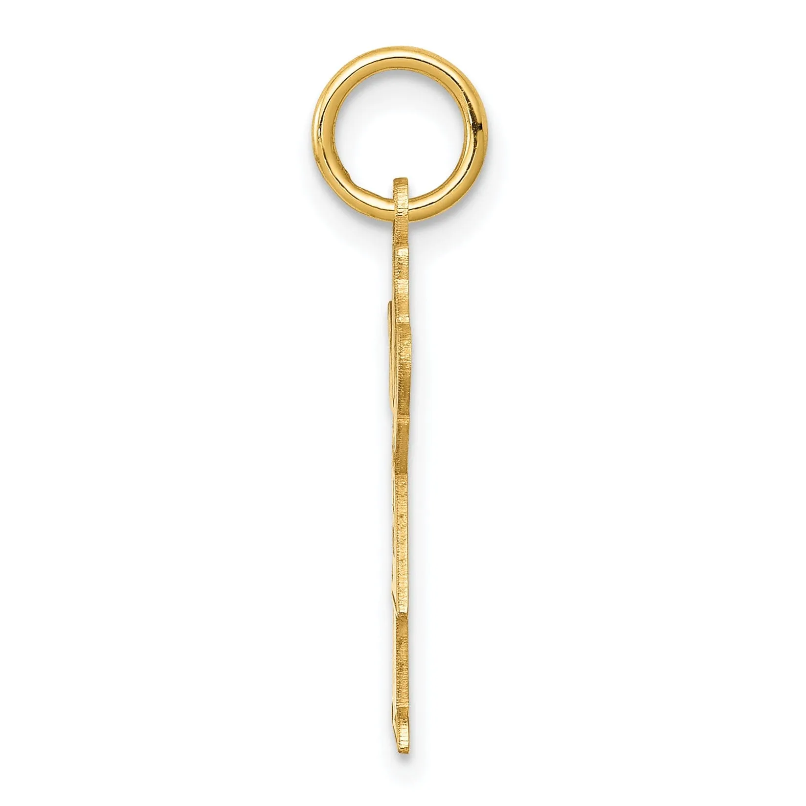 14k Yellow Gold It's a Girl Love Charm