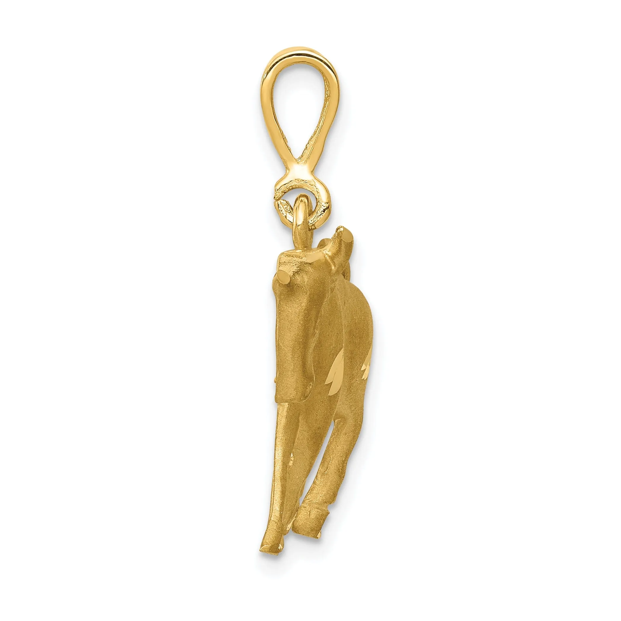 14k Yellow Gold Taurus Zodiac Charm Pendant