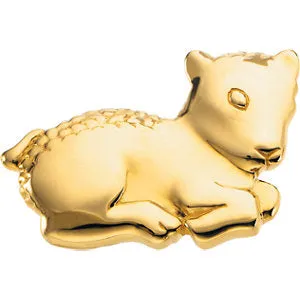 14k Yellow Gold The Beloved Lamb Brooch