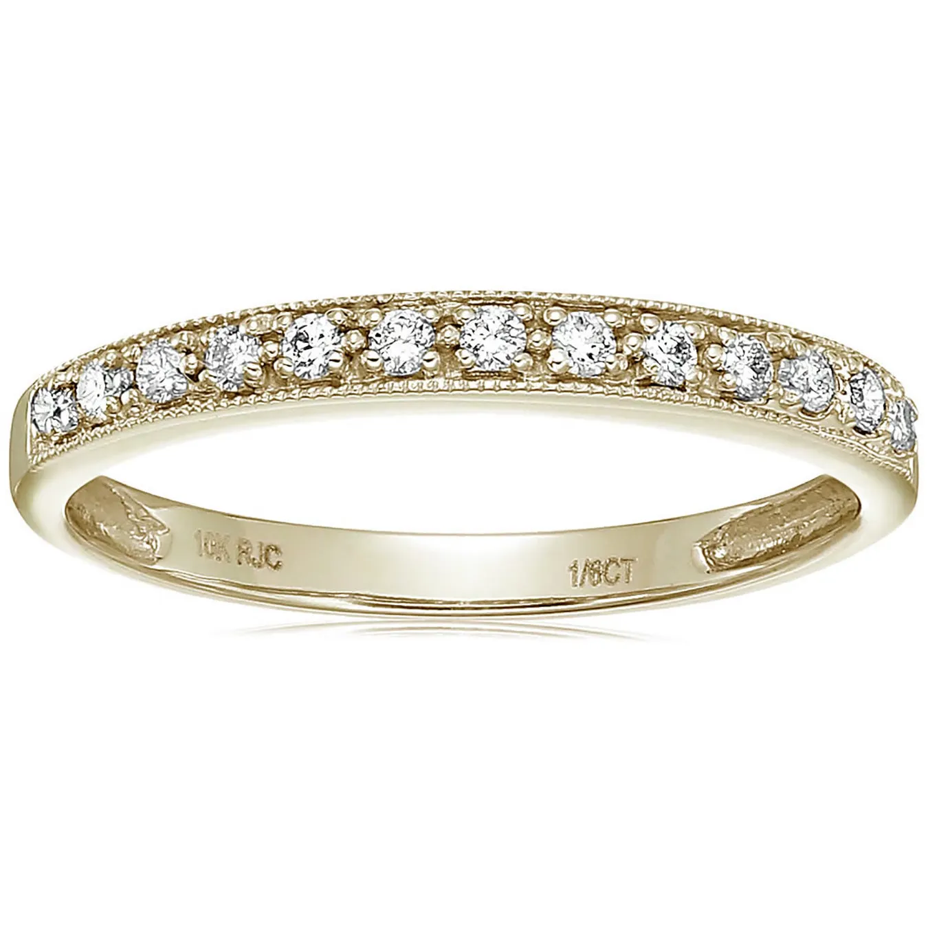 1/6 cttw Half Eternity Petite Diamond Band