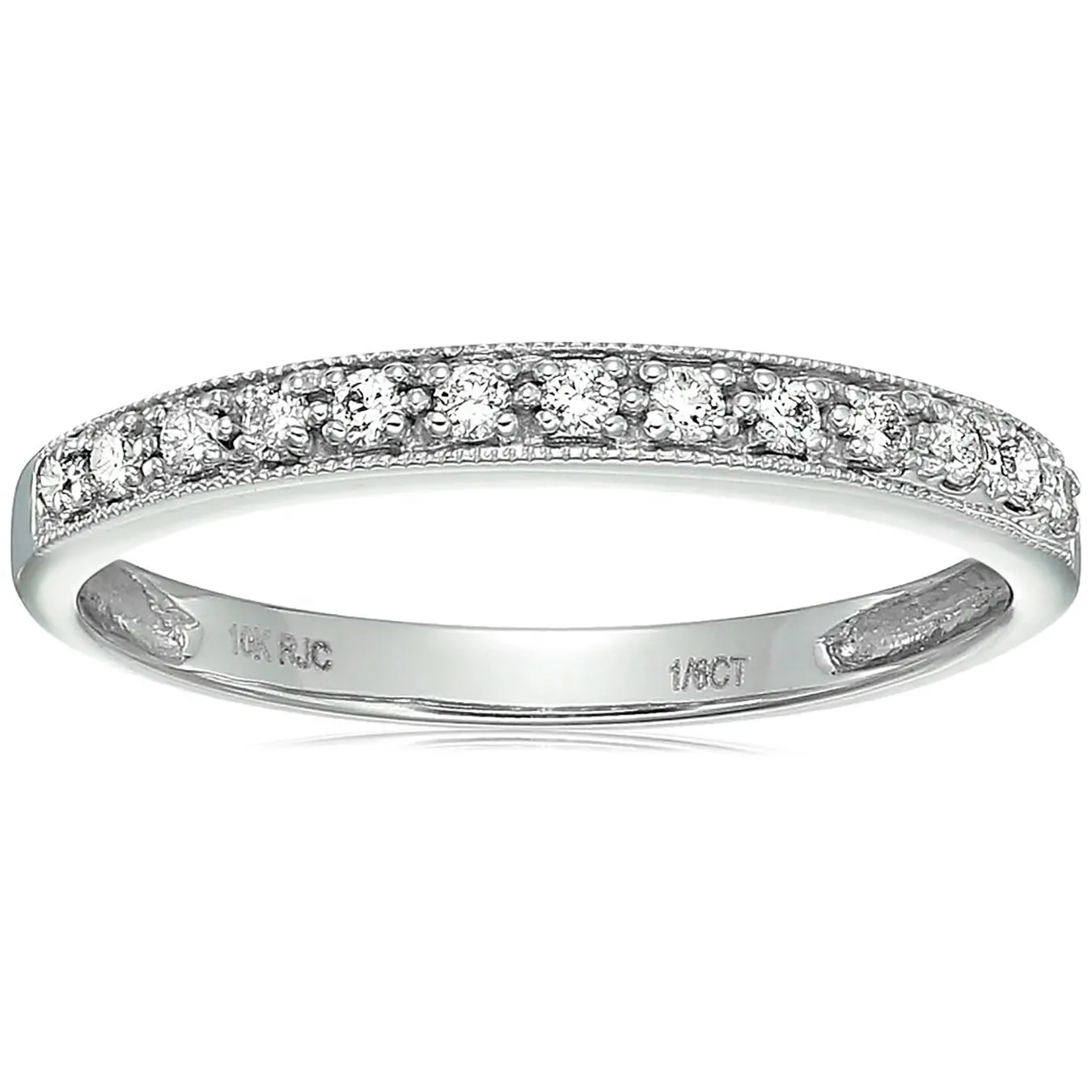 1/6 cttw Half Eternity Petite Diamond Band