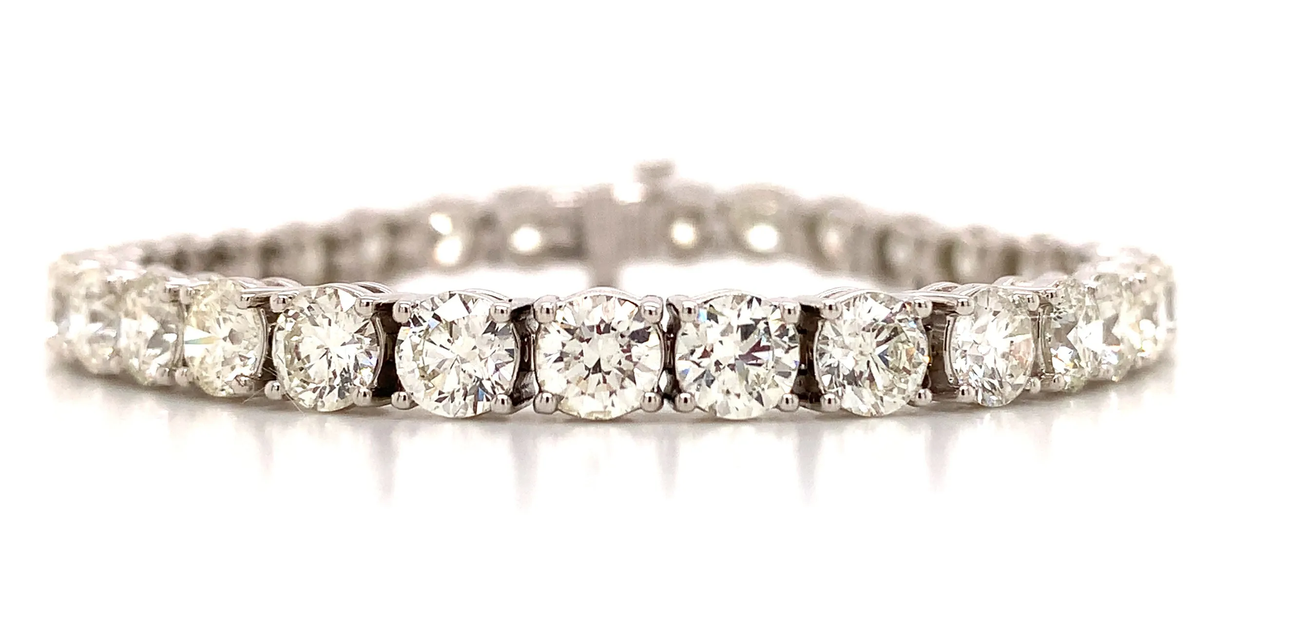 16.99ct t.w. Diamond Tennis Riviere Line Bracelet
