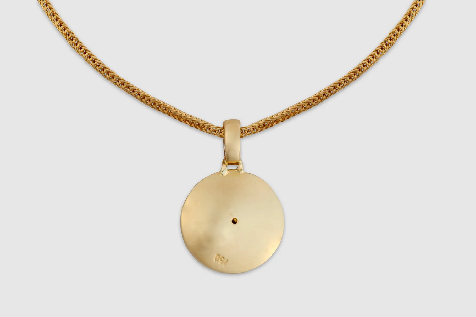 18k Gold & Jade Pendant Necklace