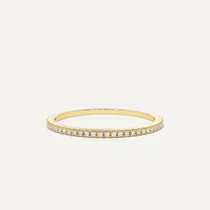 18K Gold Delicate Eternity Ring
