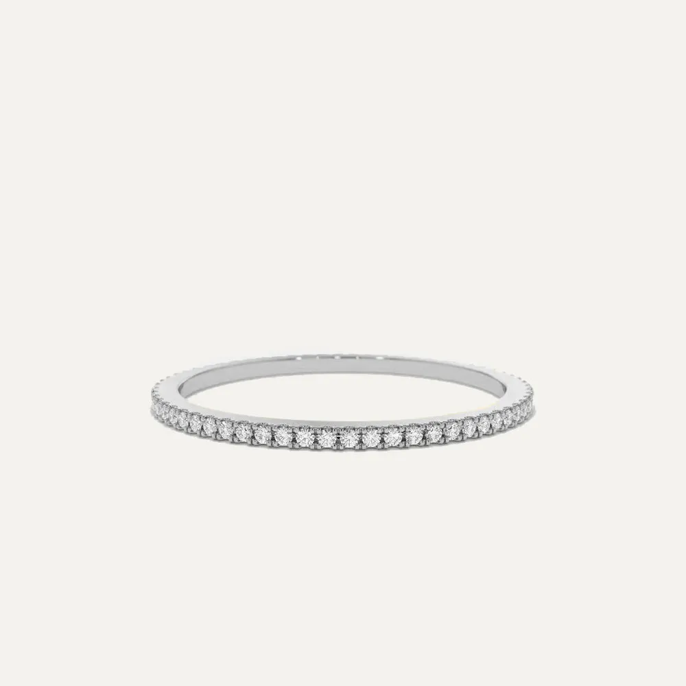 18K Gold Delicate Eternity Ring