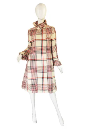 1960s Oscar De La Renta Ruffled Coat