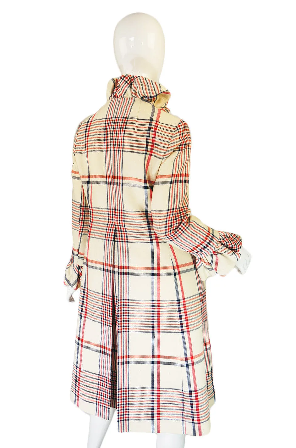 1960s Oscar De La Renta Ruffled Coat