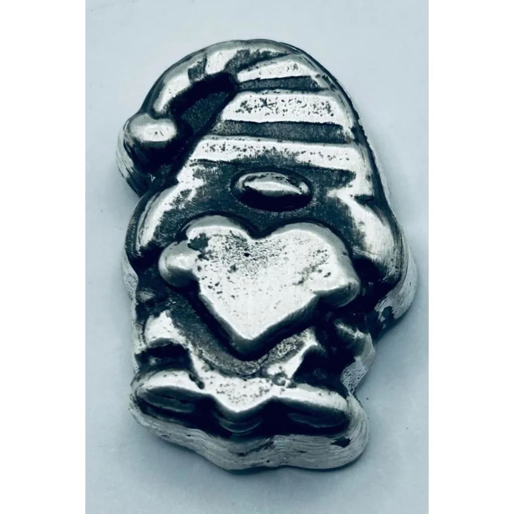2 Oz MK BarZ "Heartfelt Gnome" Hand Poured .999 FS