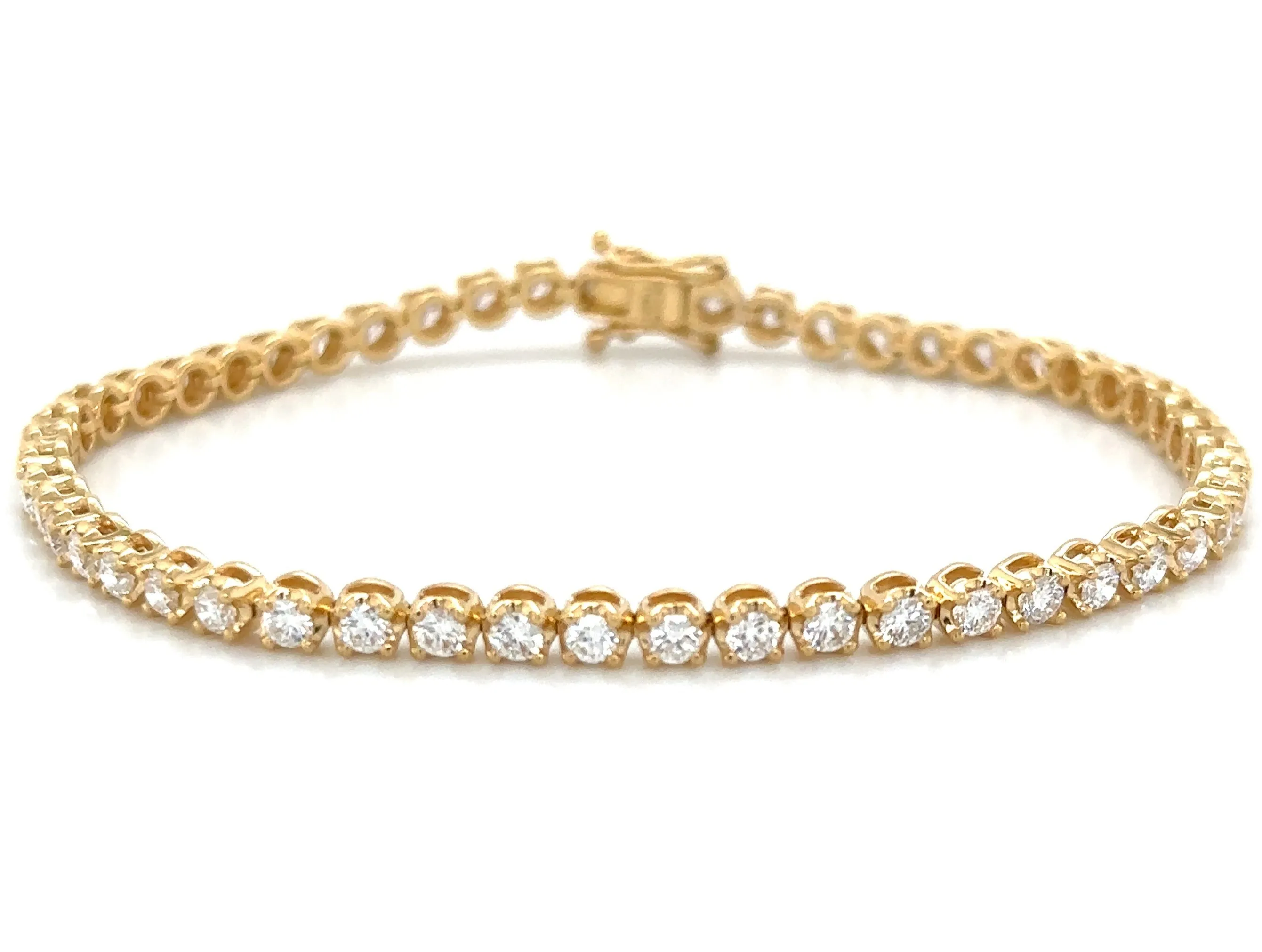 2.97ct t.w. Diamond Tennis Riviere Line Bracelet