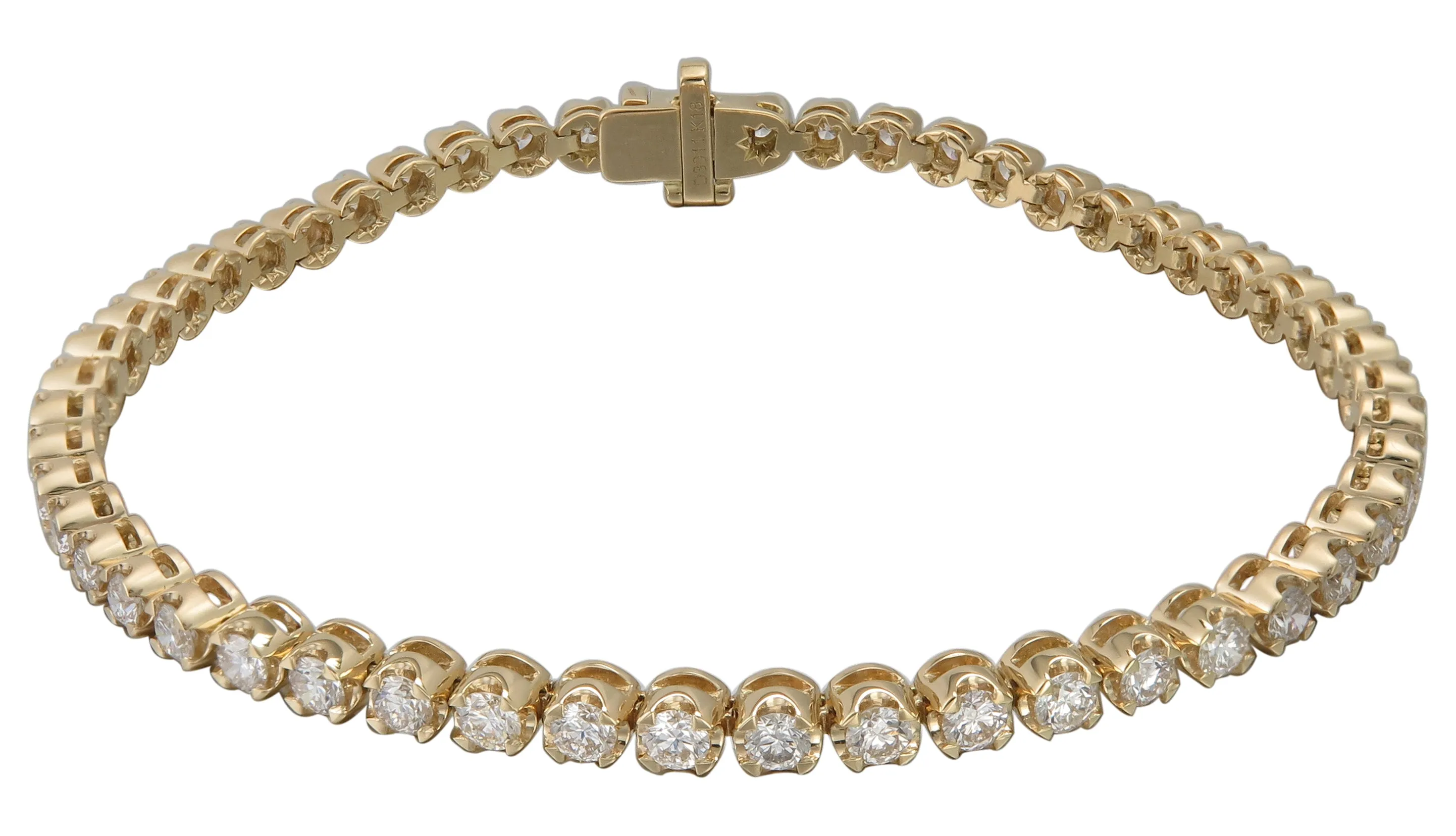 3.00ct t.w. Diamond Tennis Riviere Line Bracelet