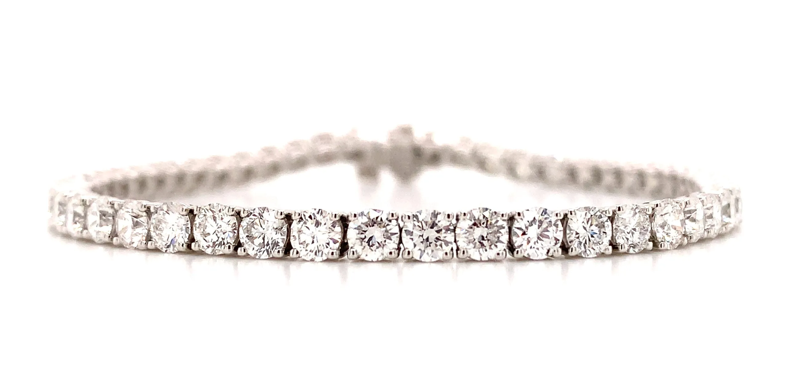 4.06ct t.w. Diamond Tennis Riviere Line Bracelet