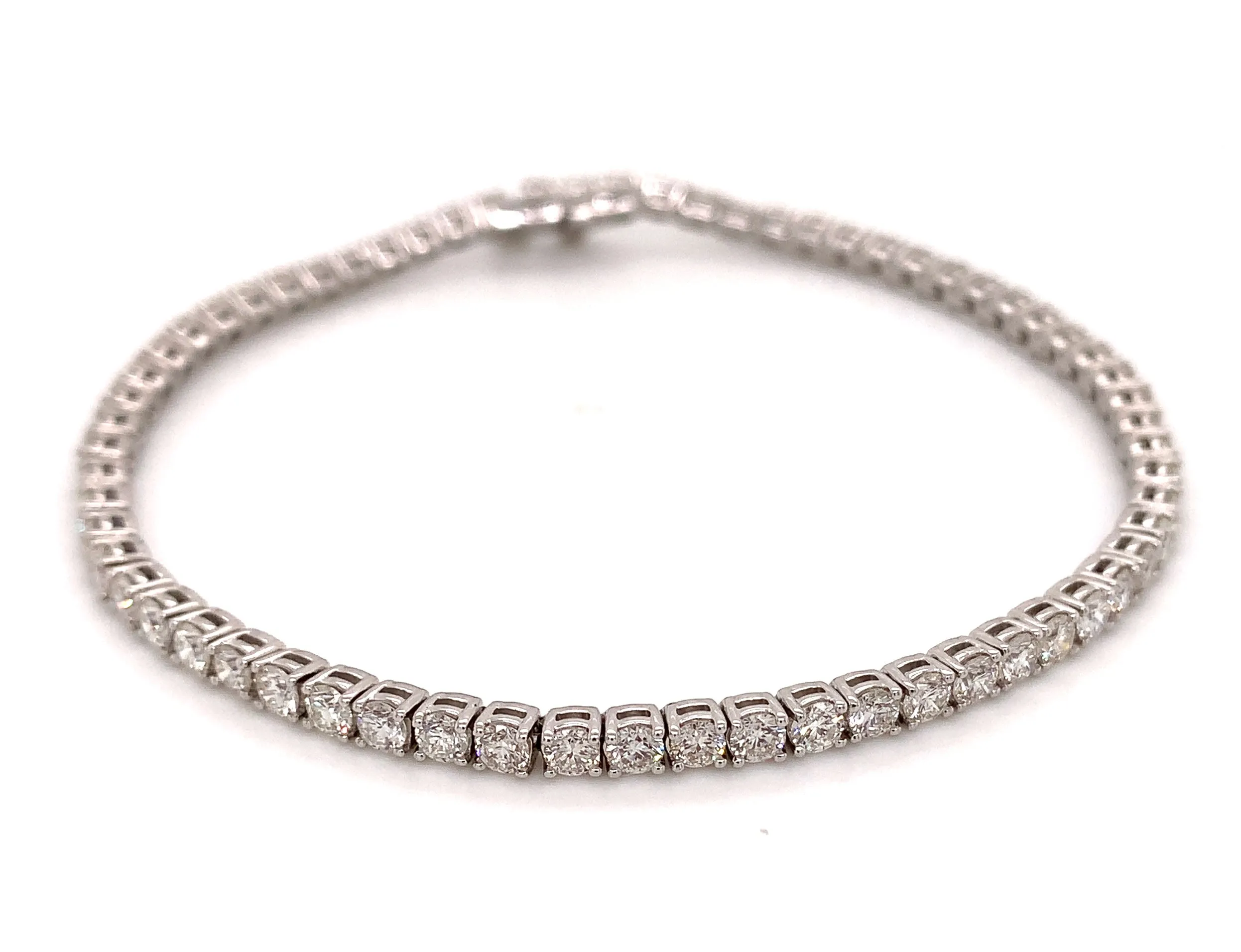 4.06ct t.w. Diamond Tennis Riviere Line Bracelet