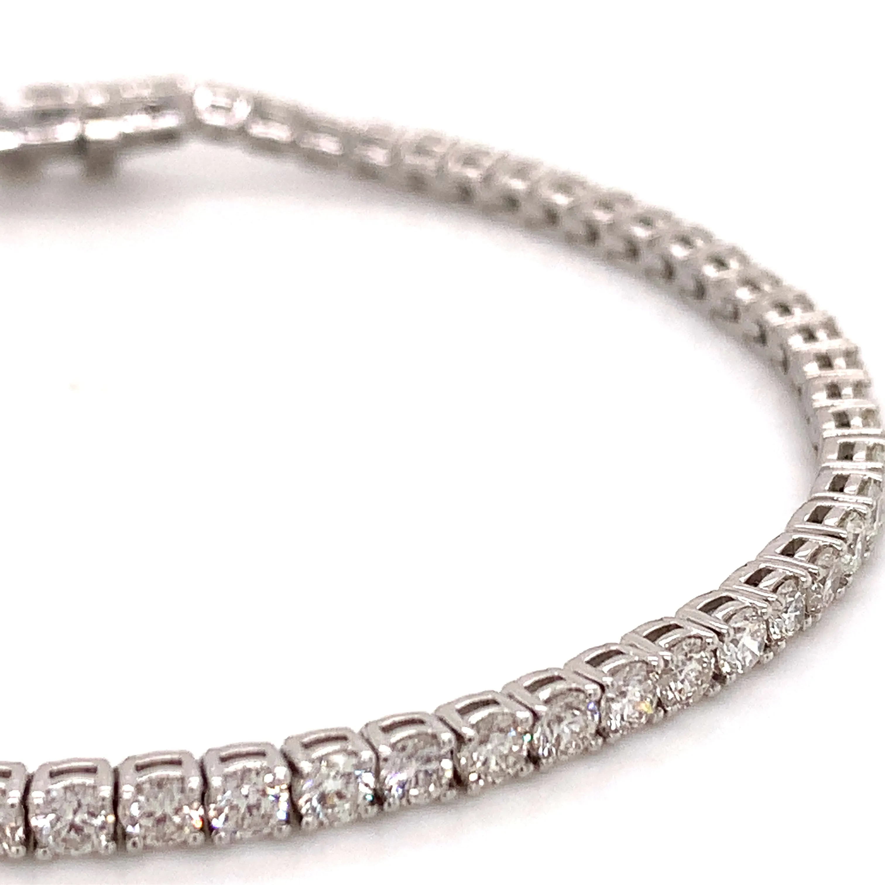 4.06ct t.w. Diamond Tennis Riviere Line Bracelet