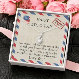 4th Of July USA Flag Necklace- Alluring Beauty