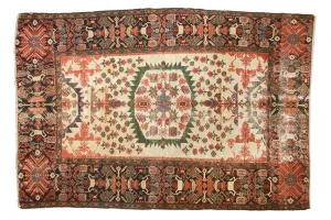 4x6 Antique Farahan Sarouk Rug