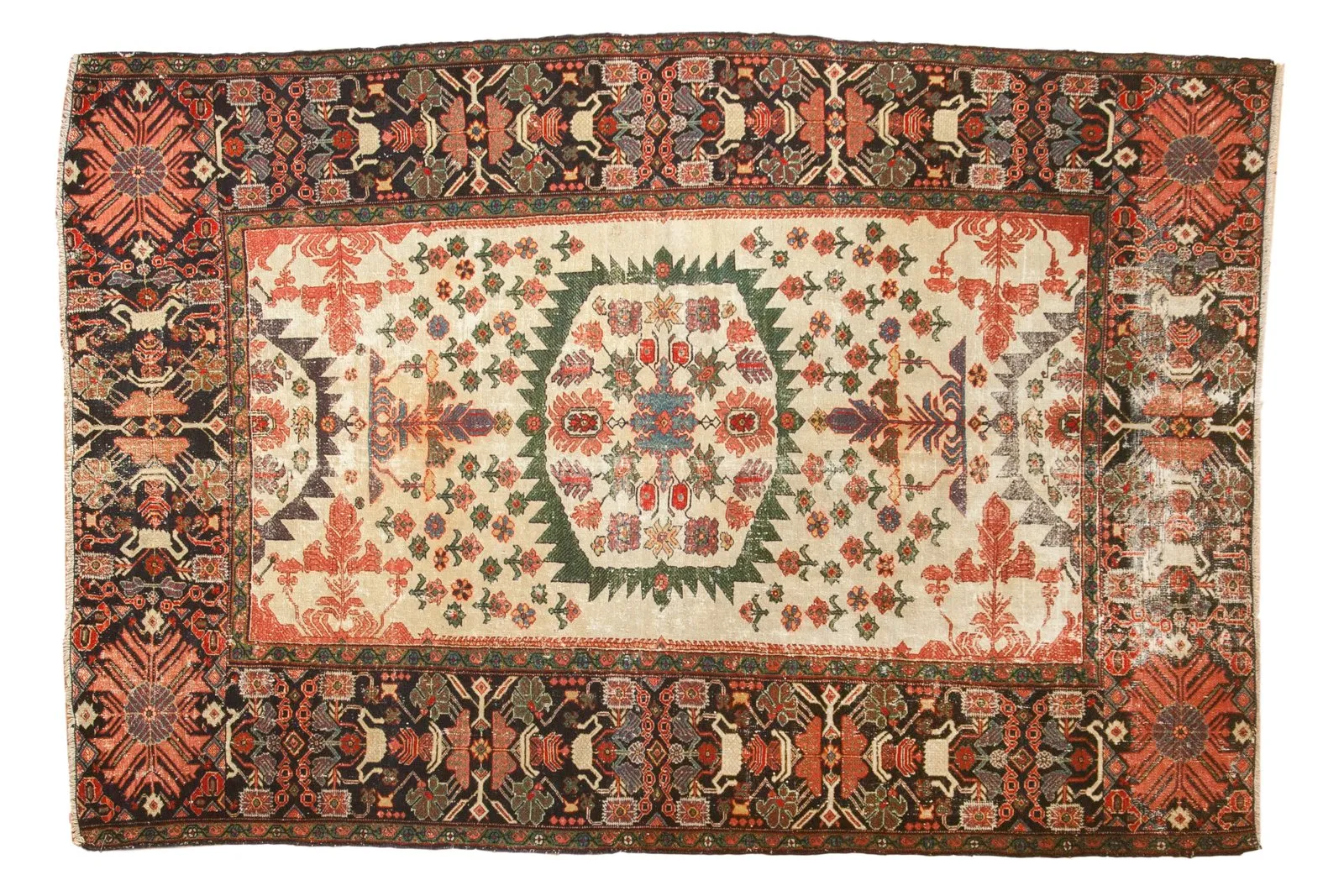 4x6 Antique Farahan Sarouk Rug