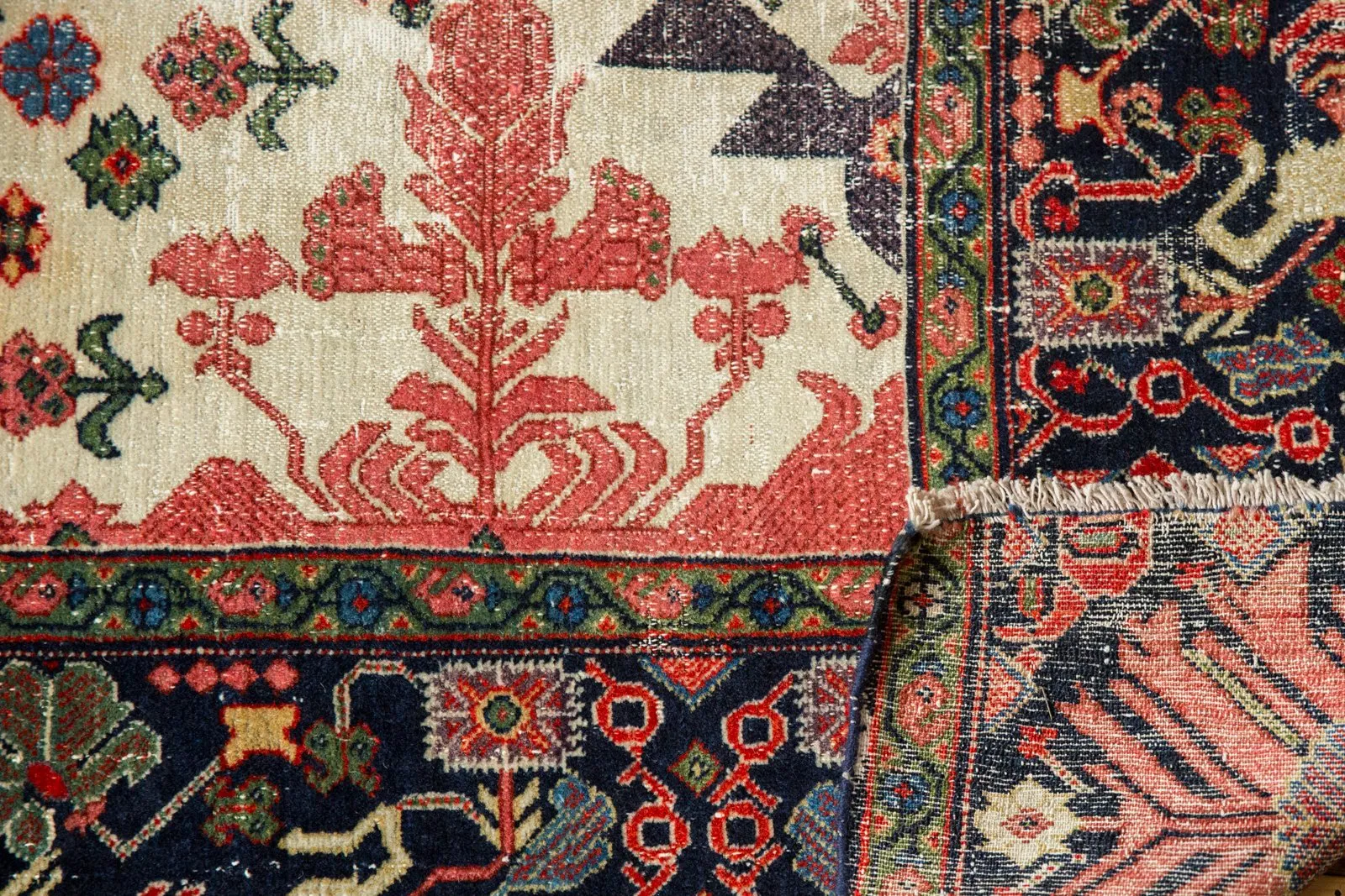 4x6 Antique Farahan Sarouk Rug