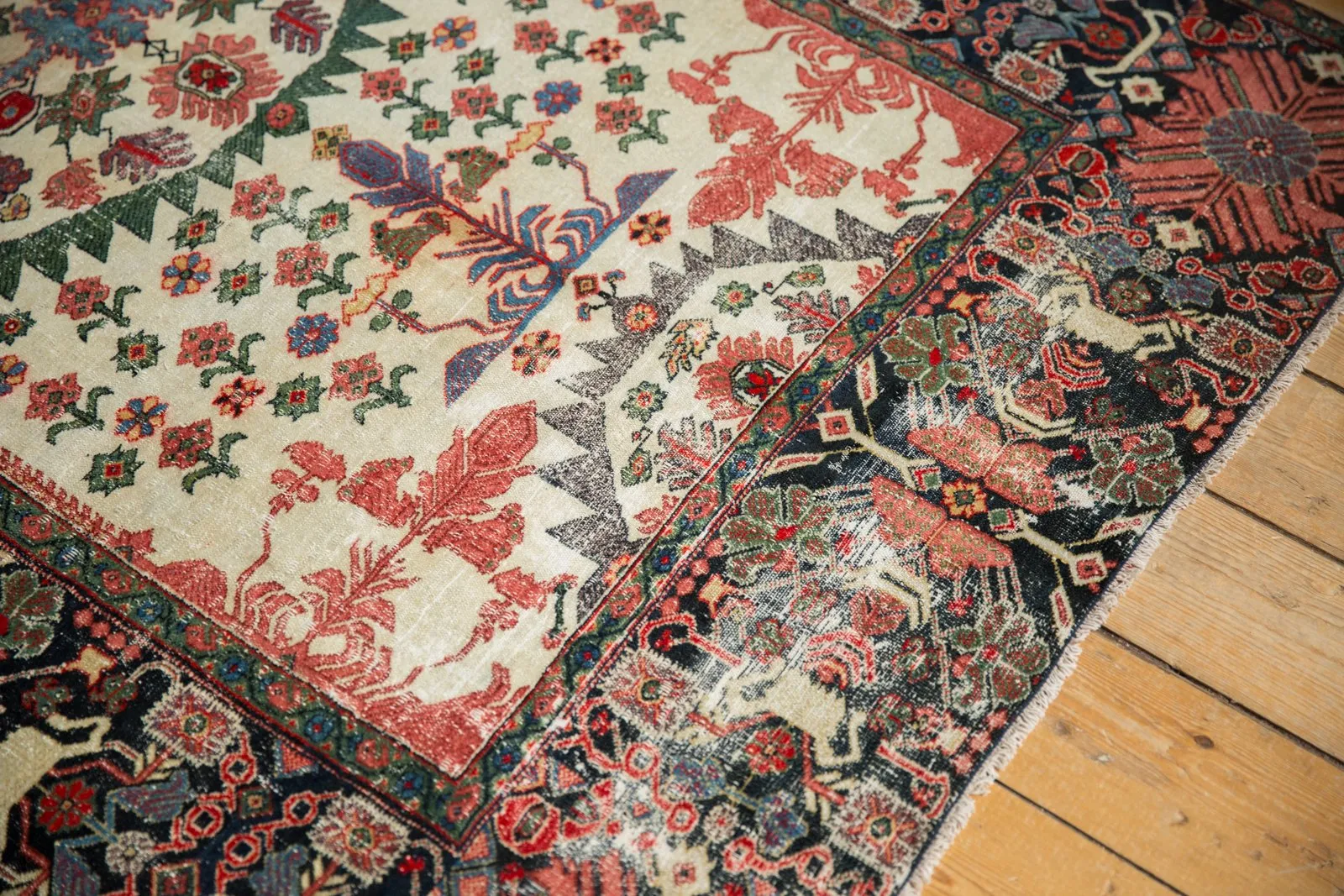 4x6 Antique Farahan Sarouk Rug