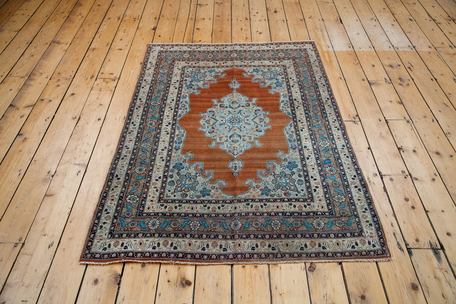 4x6 Fine Antique Haji Jalili Tabriz Rug
