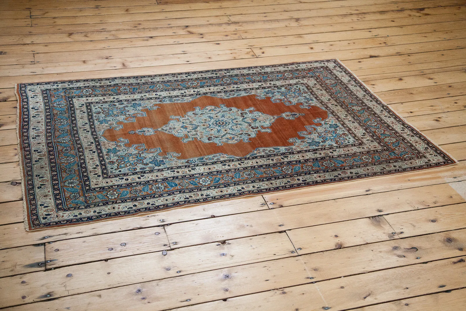 4x6 Fine Antique Haji Jalili Tabriz Rug
