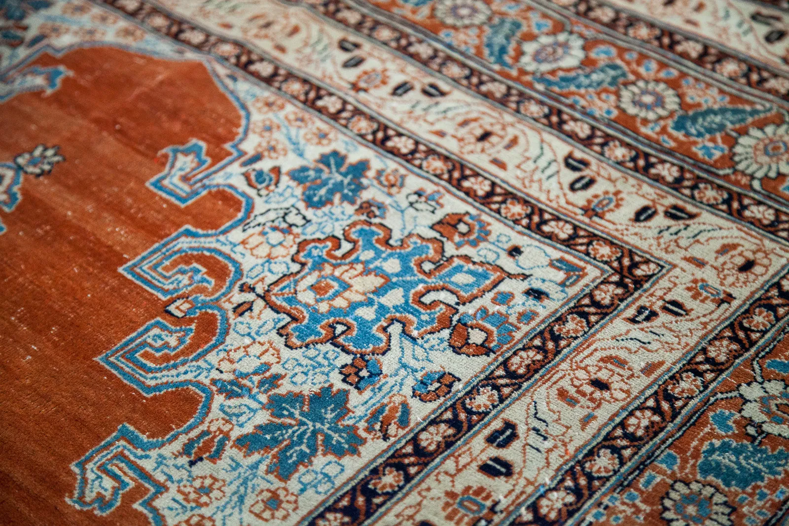 4x6 Fine Antique Haji Jalili Tabriz Rug