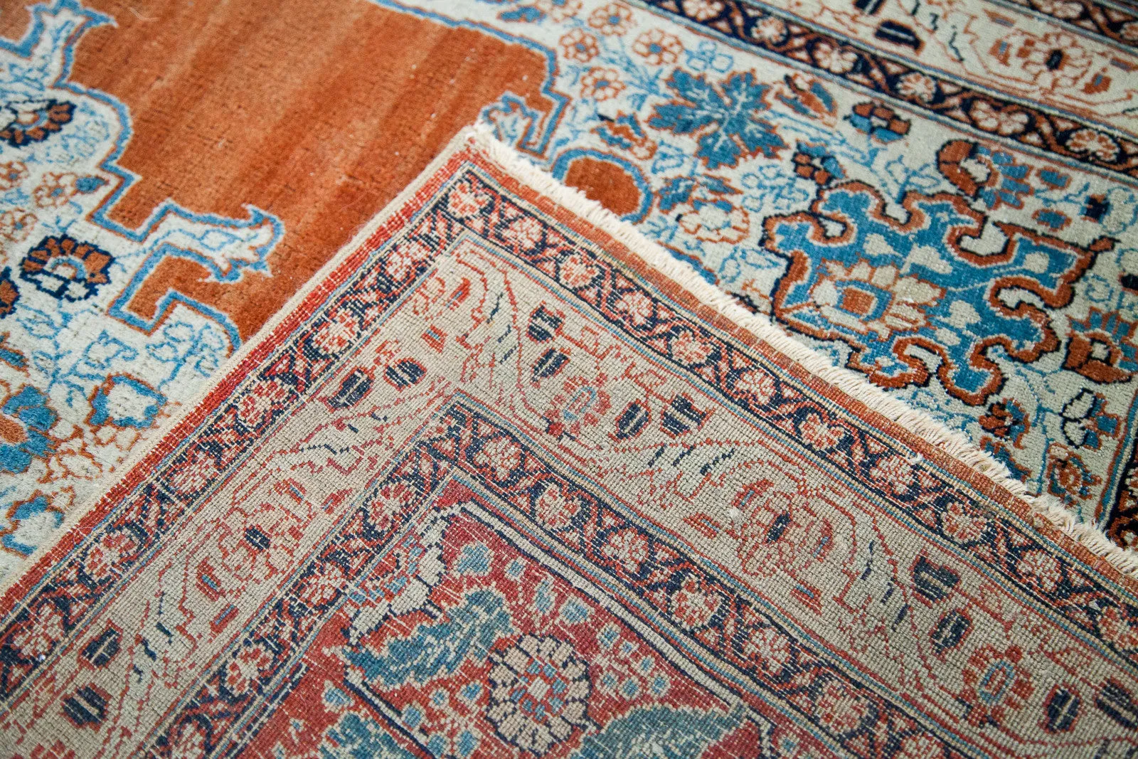 4x6 Fine Antique Haji Jalili Tabriz Rug