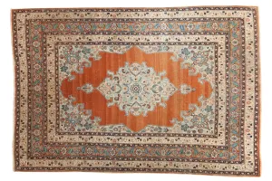 4x6 Fine Antique Haji Jalili Tabriz Rug