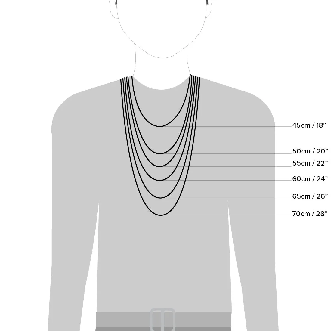 55cm Stainless Steel Men's Dogtags Necklace