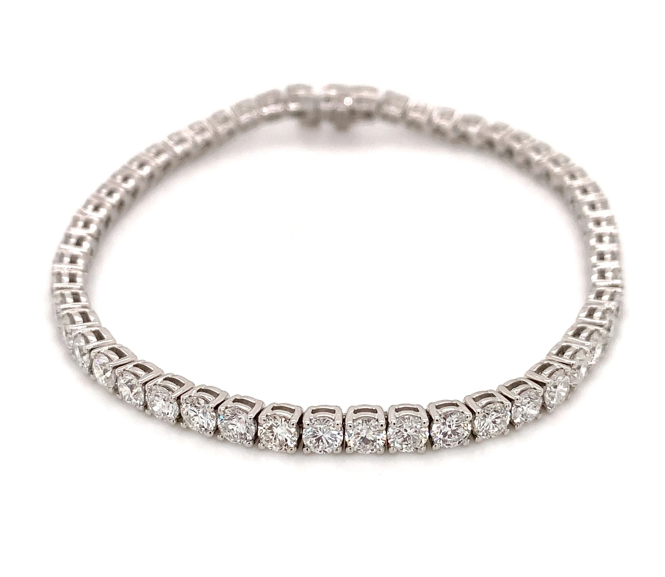 6.99ct t.w. Diamond Tennis Riviere Line Bracelet