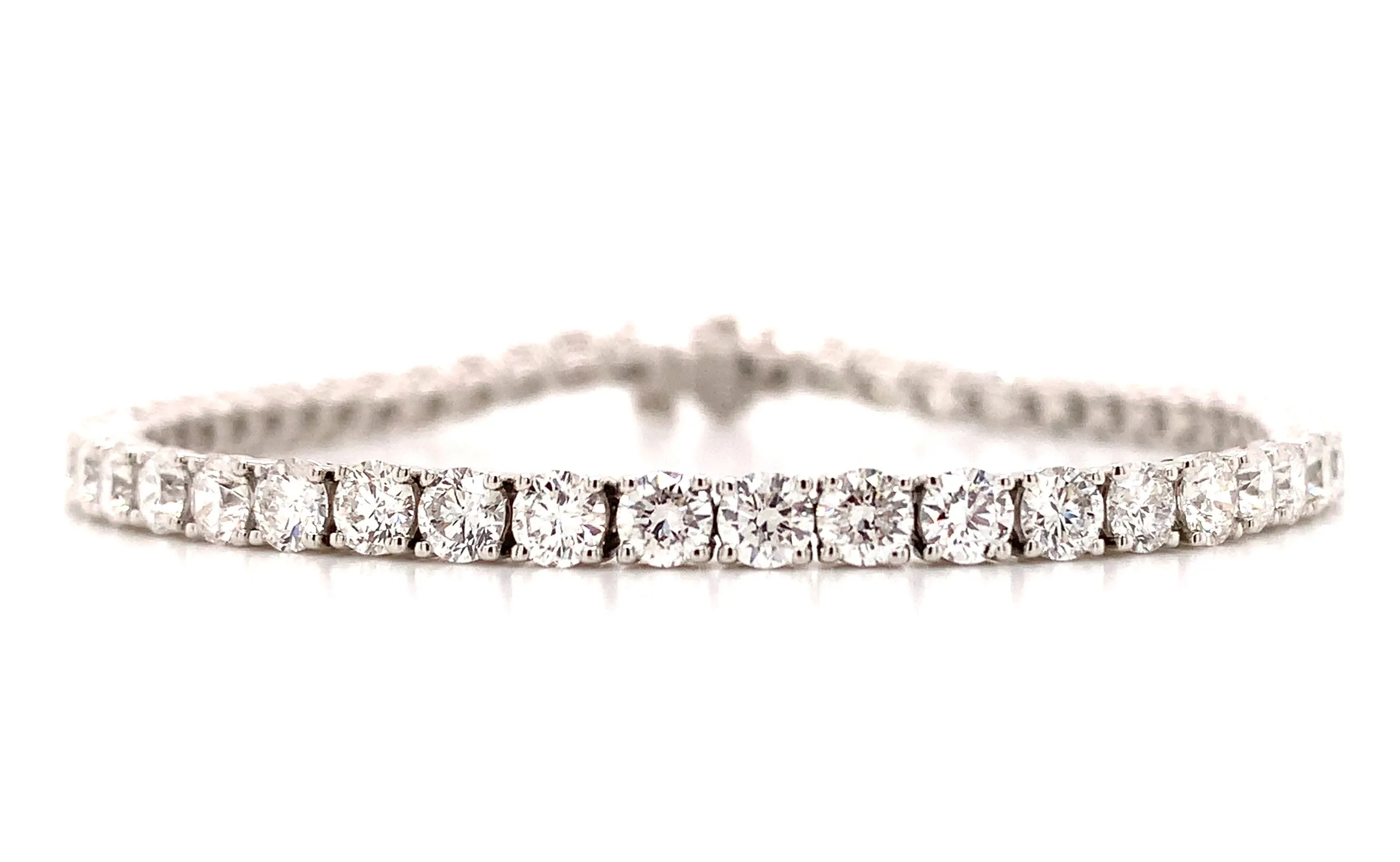 6.99ct t.w. Diamond Tennis Riviere Line Bracelet
