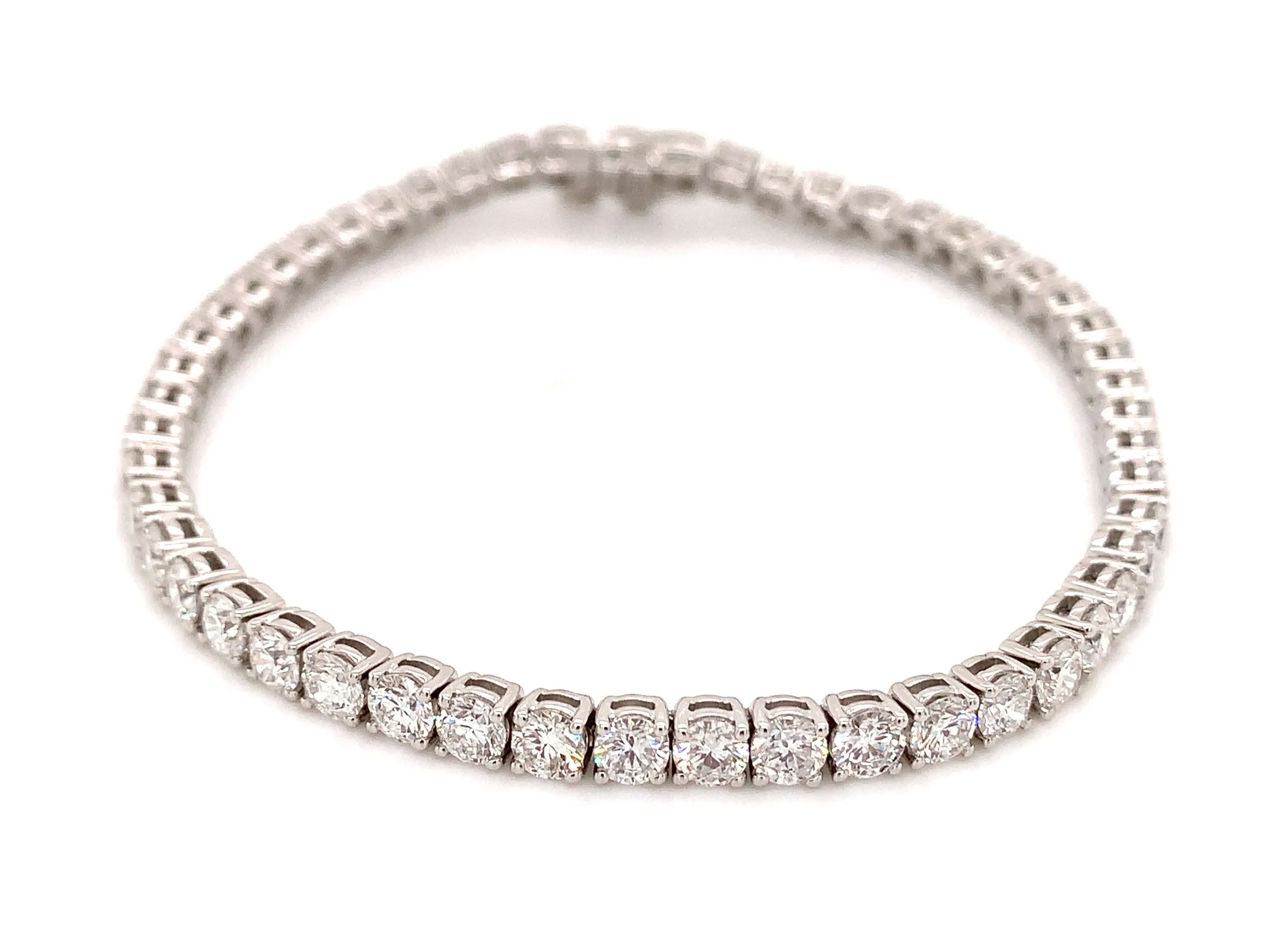 6.99ct t.w. Diamond Tennis Riviere Line Bracelet