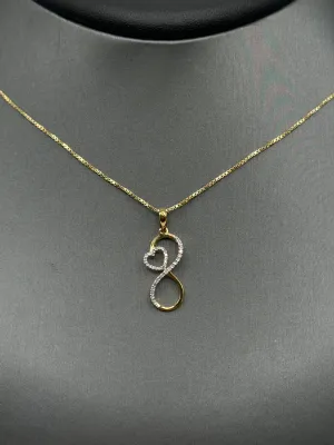 925 DIAMOND INFINITY PENDANT