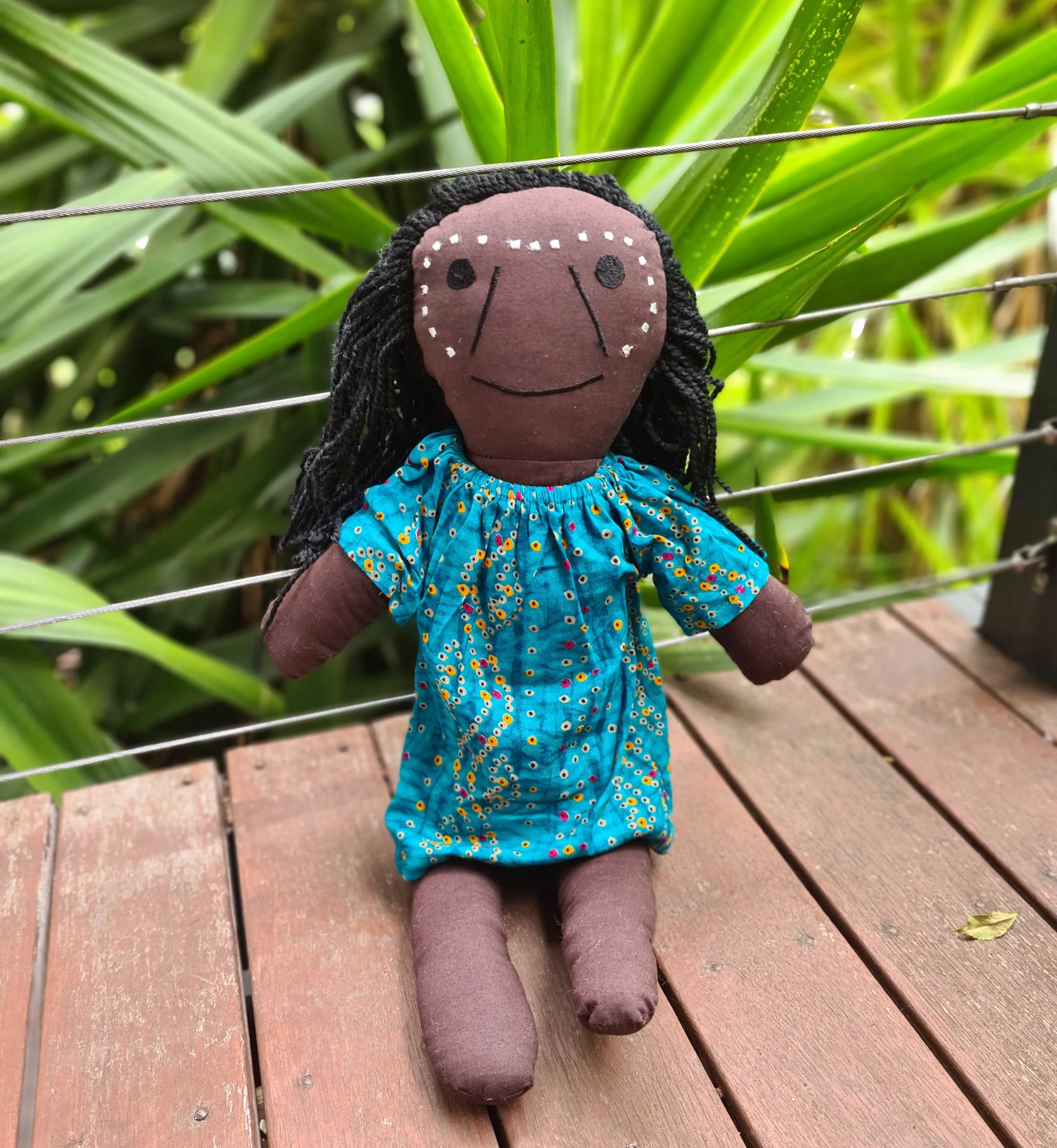 Aboriginal Girl Doll (Blue)