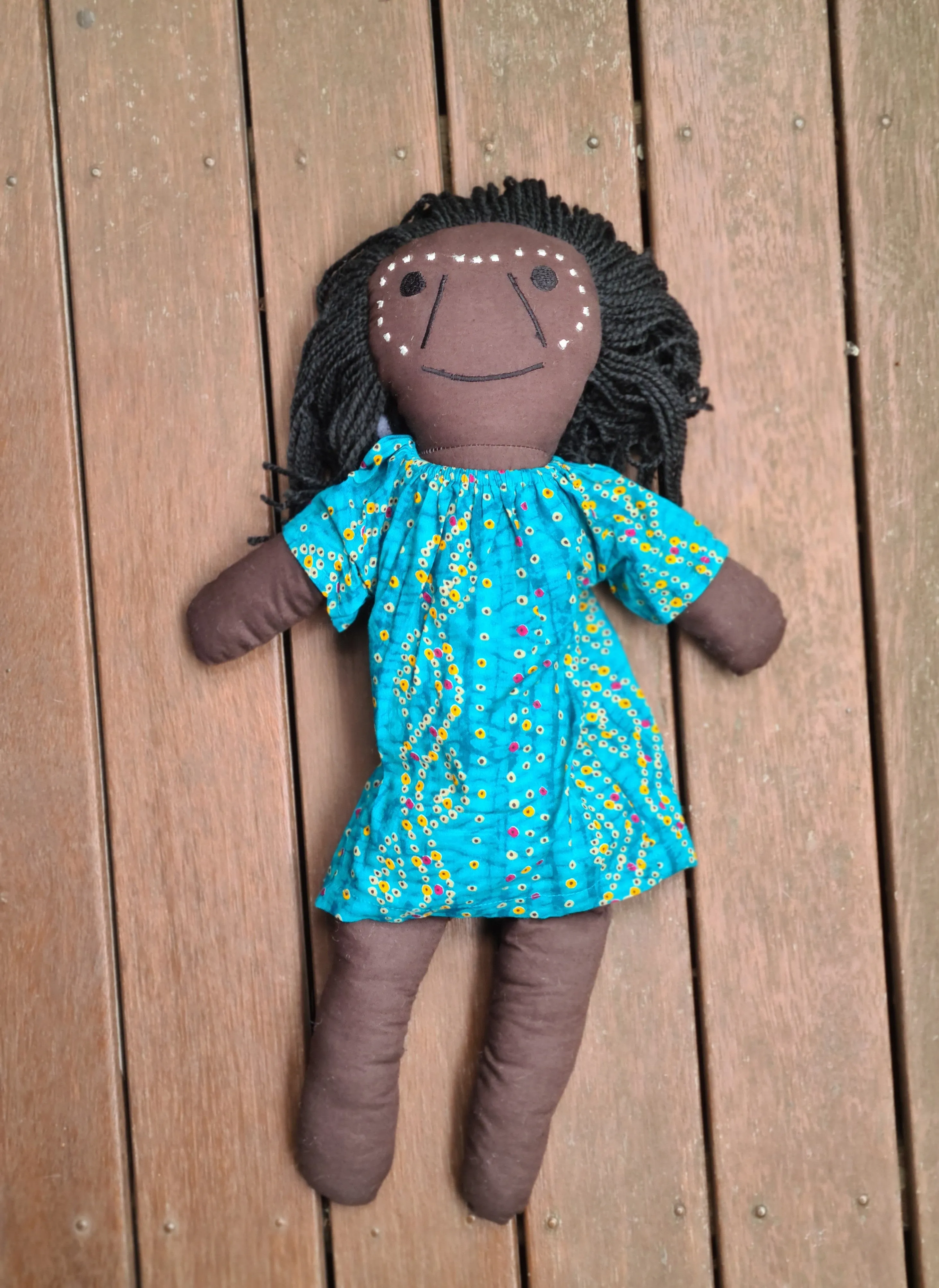 Aboriginal Girl Doll (Blue)