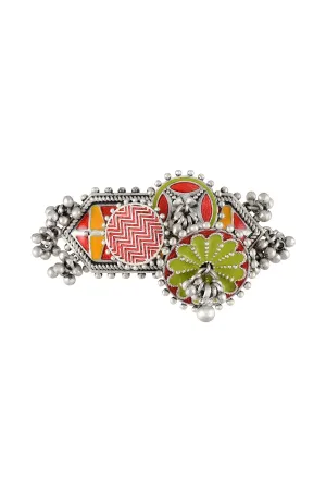 Amrapali silver brooch