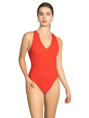 Amy One Piece High Neck ::RET