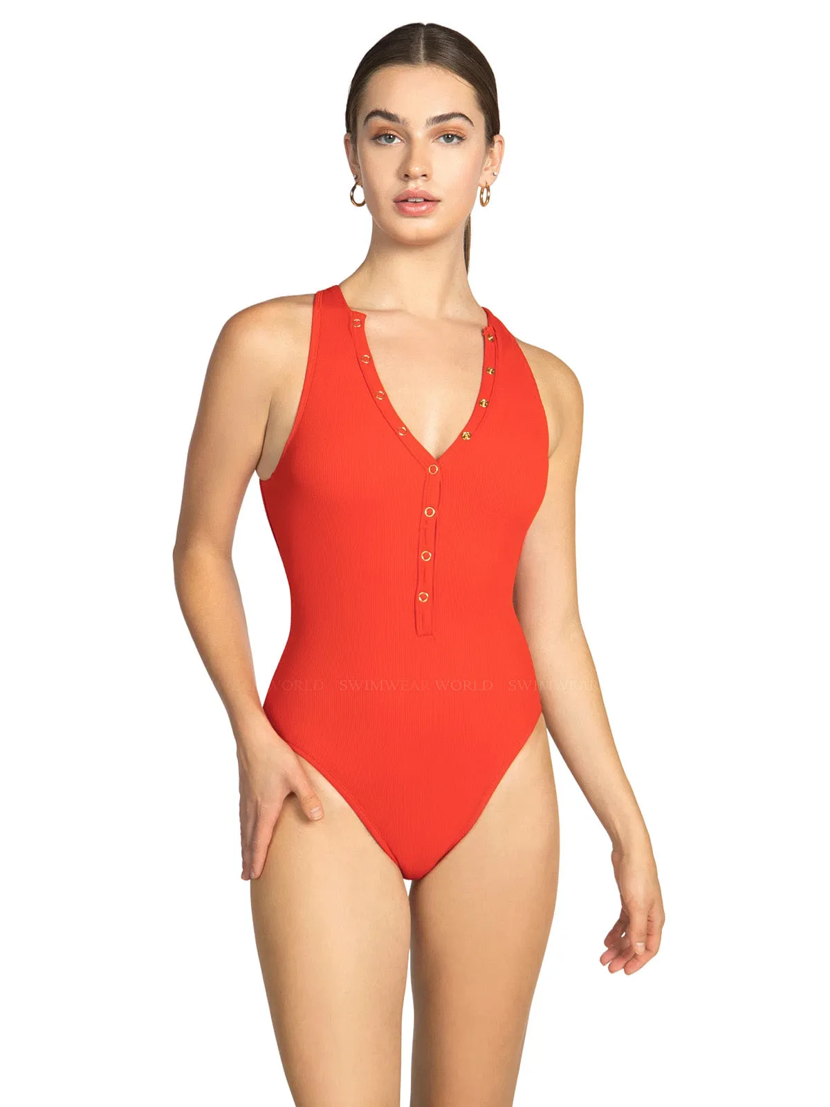 Amy One Piece High Neck ::RET