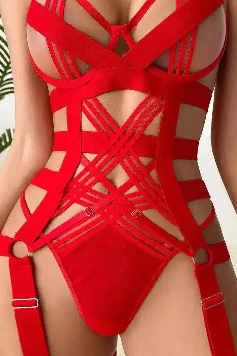 Anahi Bodysuit - Red