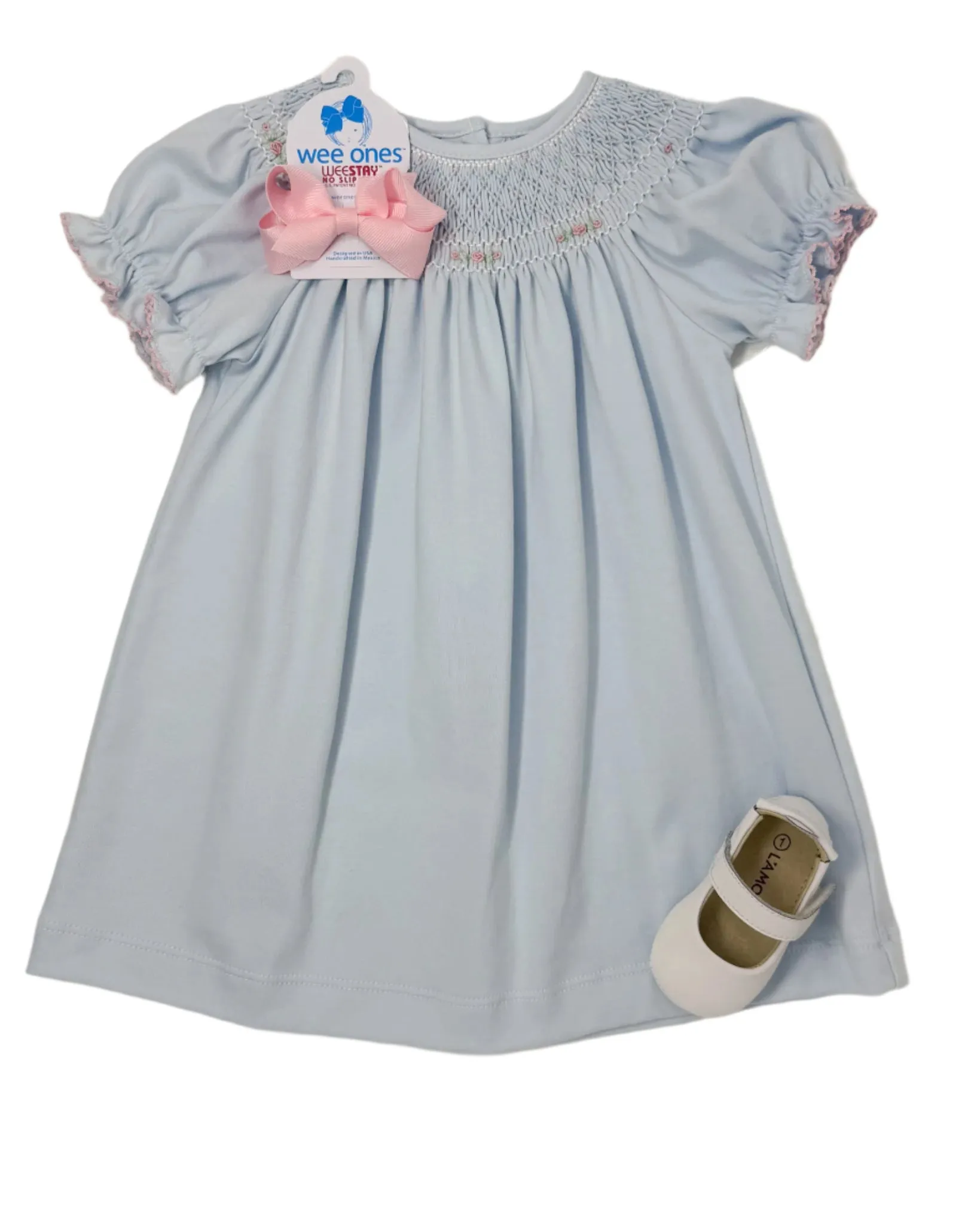 Anastasia Light Blue Knit Bishop