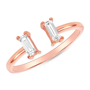 Baguette Diamond Cuff Ring
